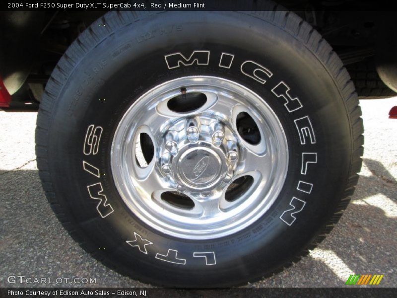 Red / Medium Flint 2004 Ford F250 Super Duty XLT SuperCab 4x4