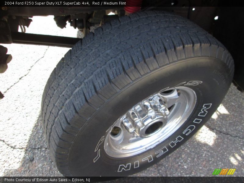 Red / Medium Flint 2004 Ford F250 Super Duty XLT SuperCab 4x4