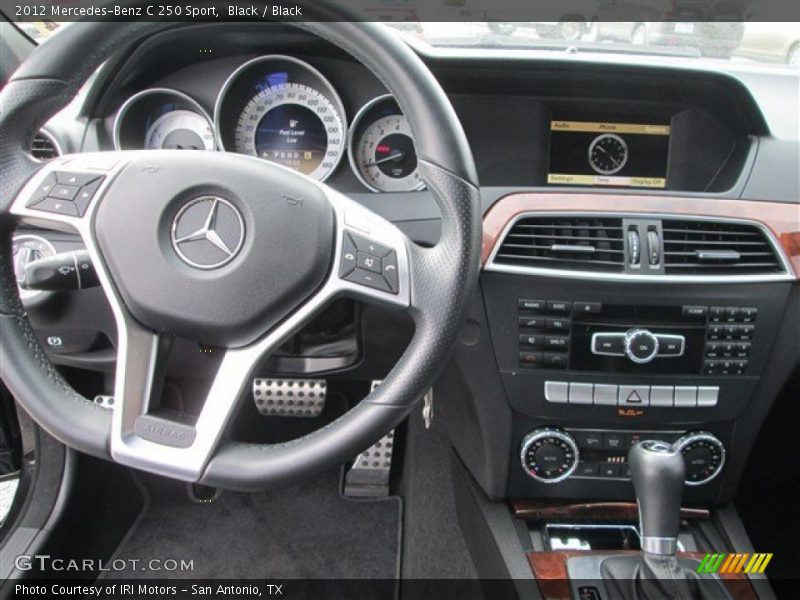 Black / Black 2012 Mercedes-Benz C 250 Sport