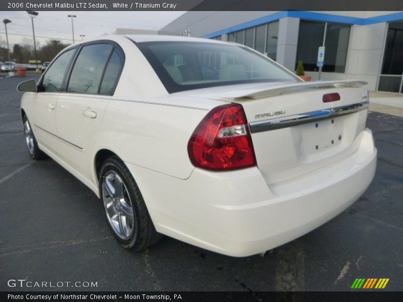 White / Titanium Gray 2006 Chevrolet Malibu LTZ Sedan