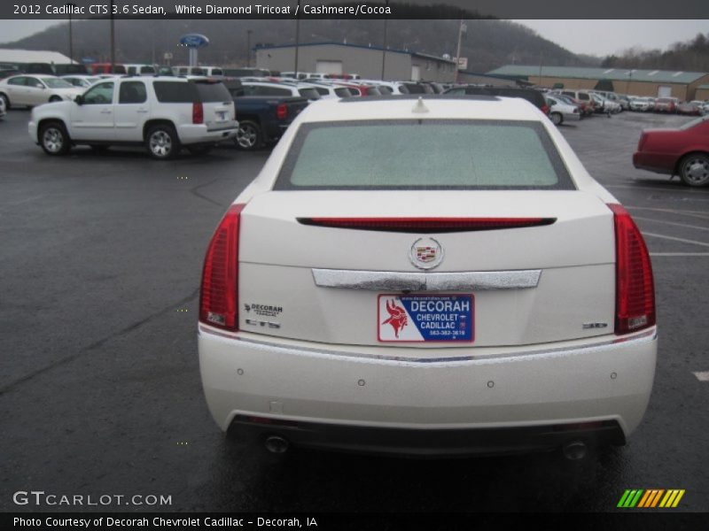 White Diamond Tricoat / Cashmere/Cocoa 2012 Cadillac CTS 3.6 Sedan