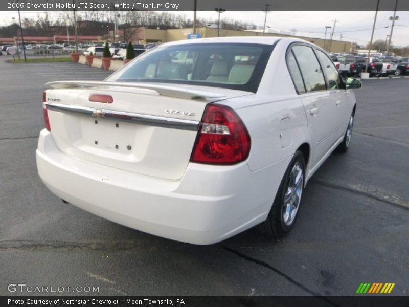 White / Titanium Gray 2006 Chevrolet Malibu LTZ Sedan