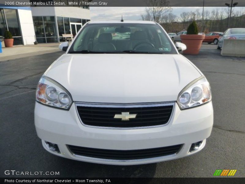 White / Titanium Gray 2006 Chevrolet Malibu LTZ Sedan