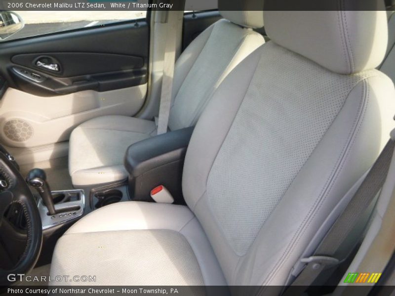 White / Titanium Gray 2006 Chevrolet Malibu LTZ Sedan