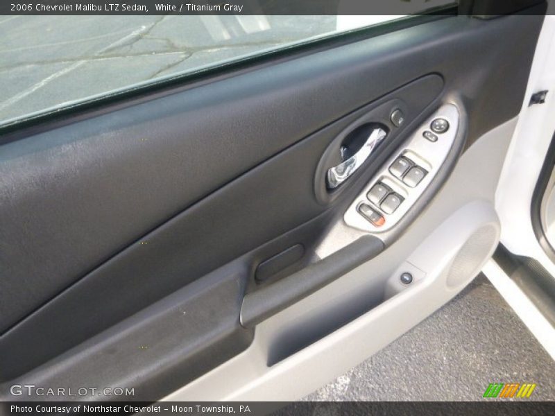 White / Titanium Gray 2006 Chevrolet Malibu LTZ Sedan