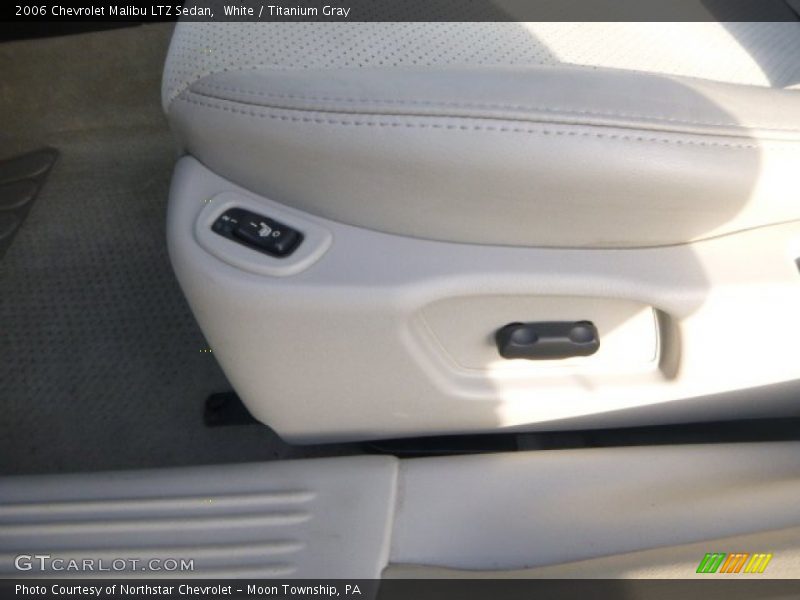 White / Titanium Gray 2006 Chevrolet Malibu LTZ Sedan