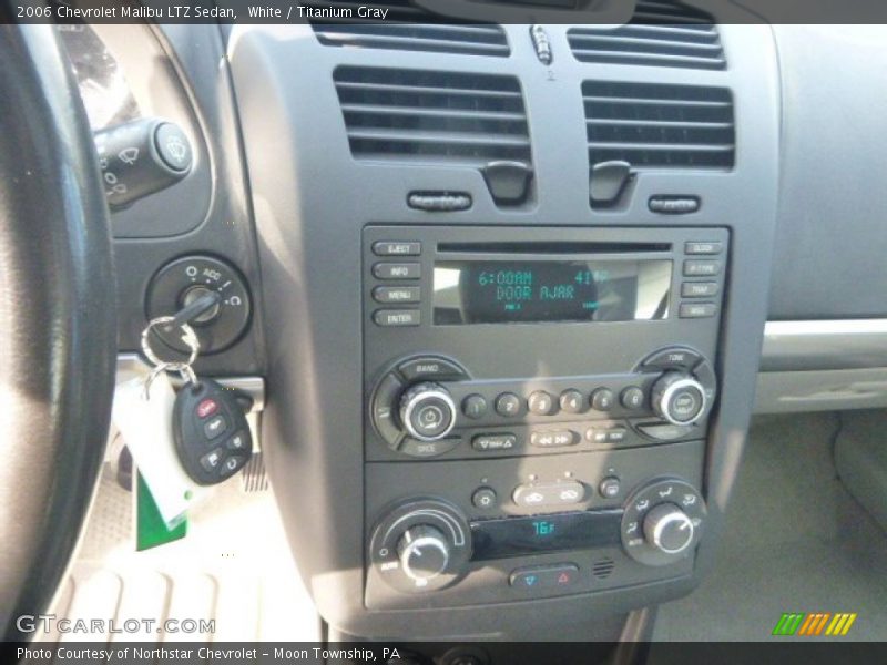 White / Titanium Gray 2006 Chevrolet Malibu LTZ Sedan