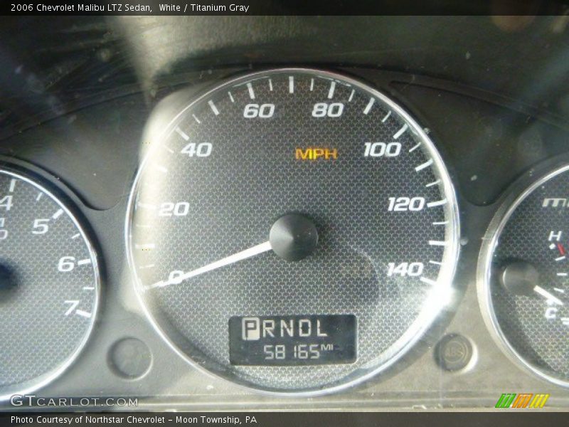 White / Titanium Gray 2006 Chevrolet Malibu LTZ Sedan