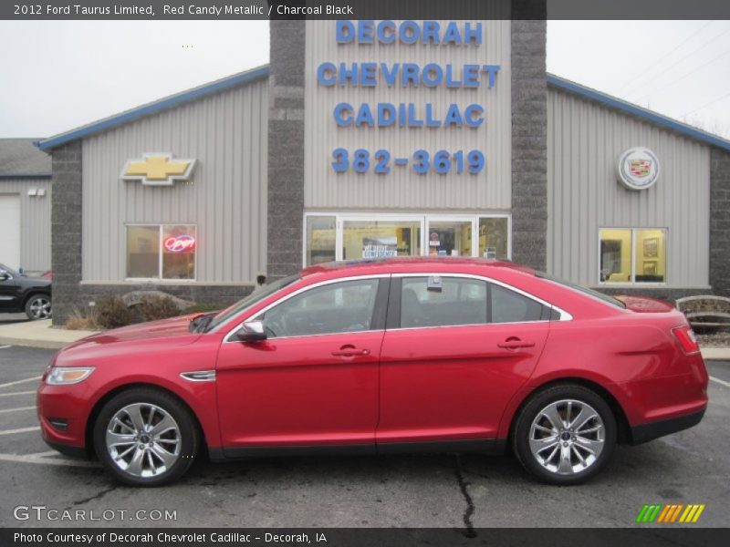 Red Candy Metallic / Charcoal Black 2012 Ford Taurus Limited
