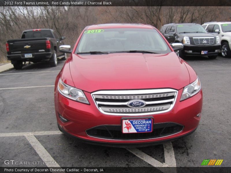 Red Candy Metallic / Charcoal Black 2012 Ford Taurus Limited