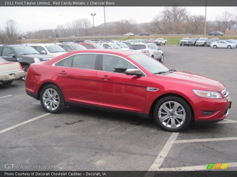 Red Candy Metallic / Charcoal Black 2012 Ford Taurus Limited