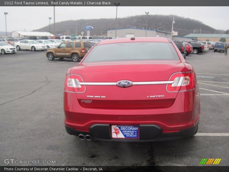 Red Candy Metallic / Charcoal Black 2012 Ford Taurus Limited