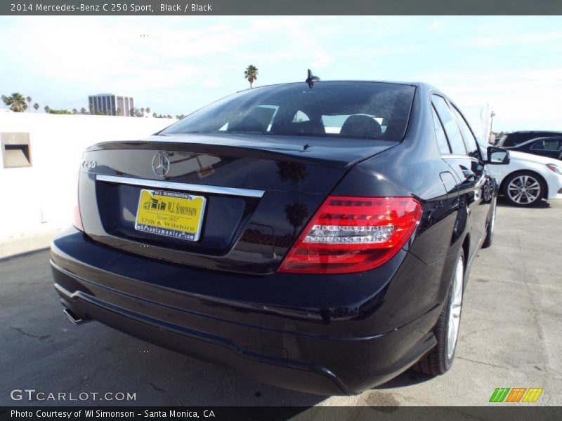 Black / Black 2014 Mercedes-Benz C 250 Sport