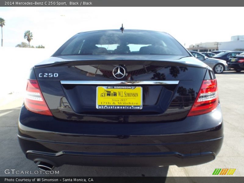 Black / Black 2014 Mercedes-Benz C 250 Sport