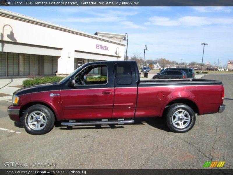 Toreador Red Metallic / Black/Red 2003 Ford F150 Heritage Edition Supercab