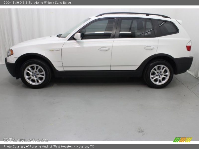 Alpine White / Sand Beige 2004 BMW X3 2.5i