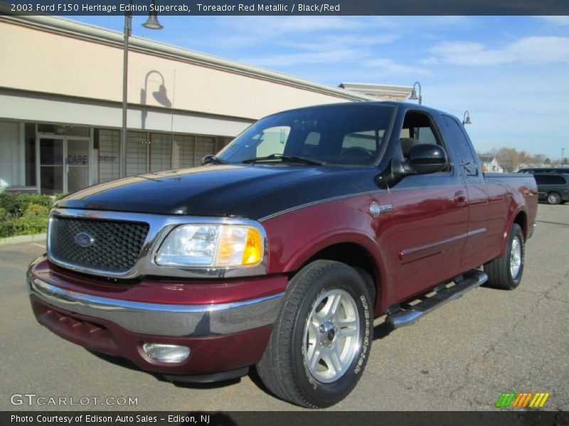 Toreador Red Metallic / Black/Red 2003 Ford F150 Heritage Edition Supercab