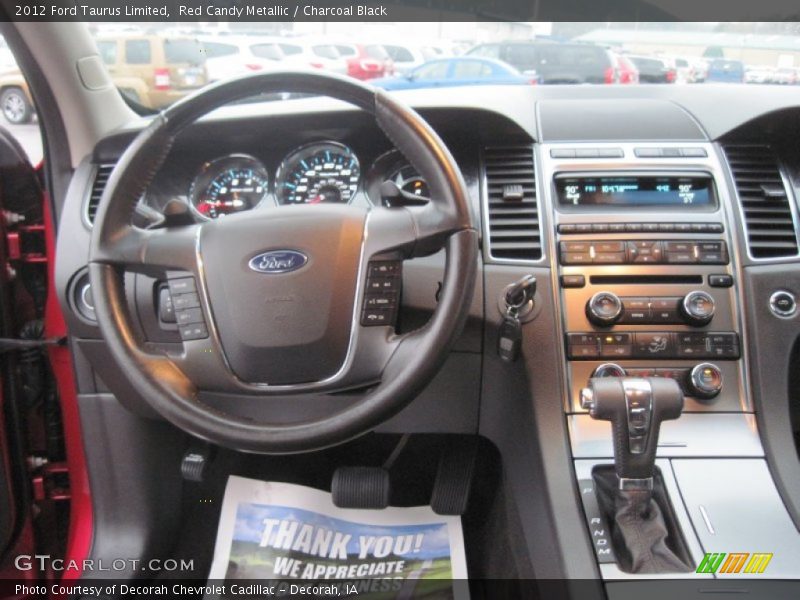 Red Candy Metallic / Charcoal Black 2012 Ford Taurus Limited
