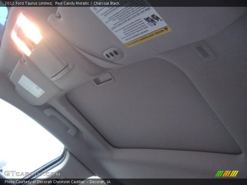 Red Candy Metallic / Charcoal Black 2012 Ford Taurus Limited