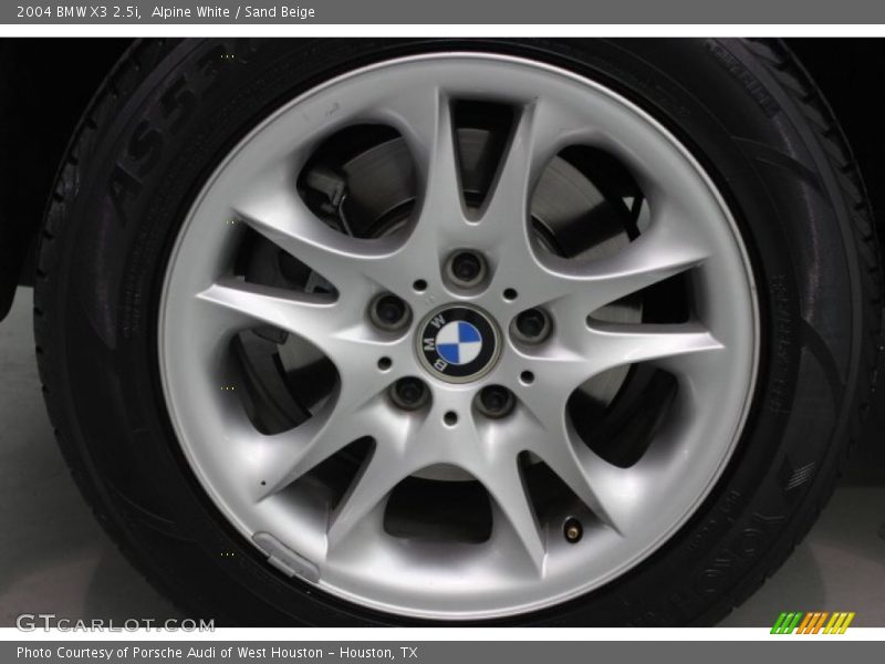 Alpine White / Sand Beige 2004 BMW X3 2.5i