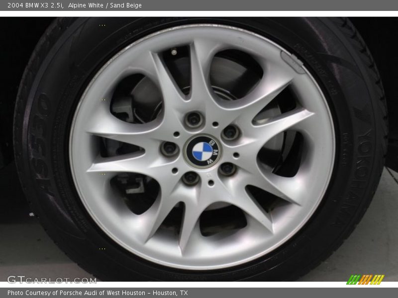 Alpine White / Sand Beige 2004 BMW X3 2.5i