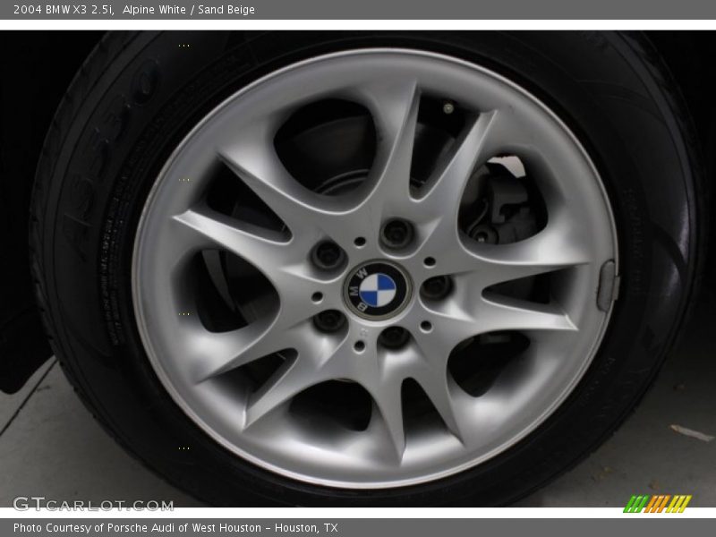 Alpine White / Sand Beige 2004 BMW X3 2.5i
