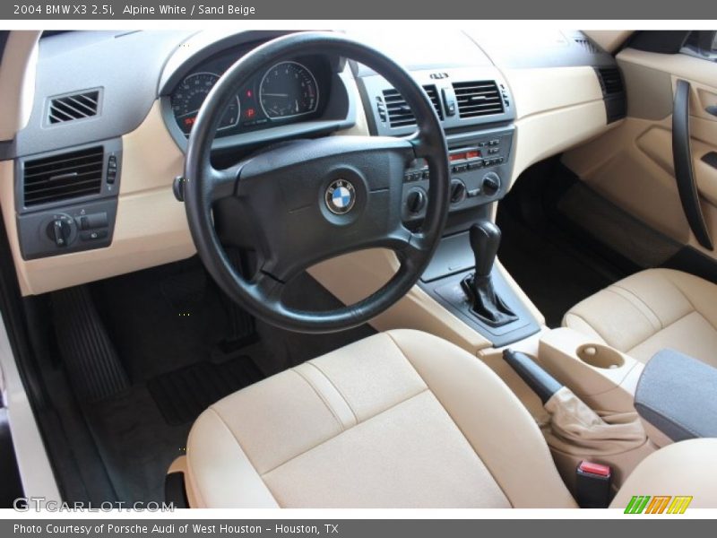 Alpine White / Sand Beige 2004 BMW X3 2.5i