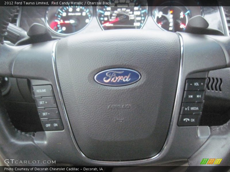 Red Candy Metallic / Charcoal Black 2012 Ford Taurus Limited