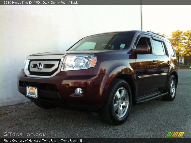 Dark Cherry Pearl / Black 2010 Honda Pilot EX 4WD