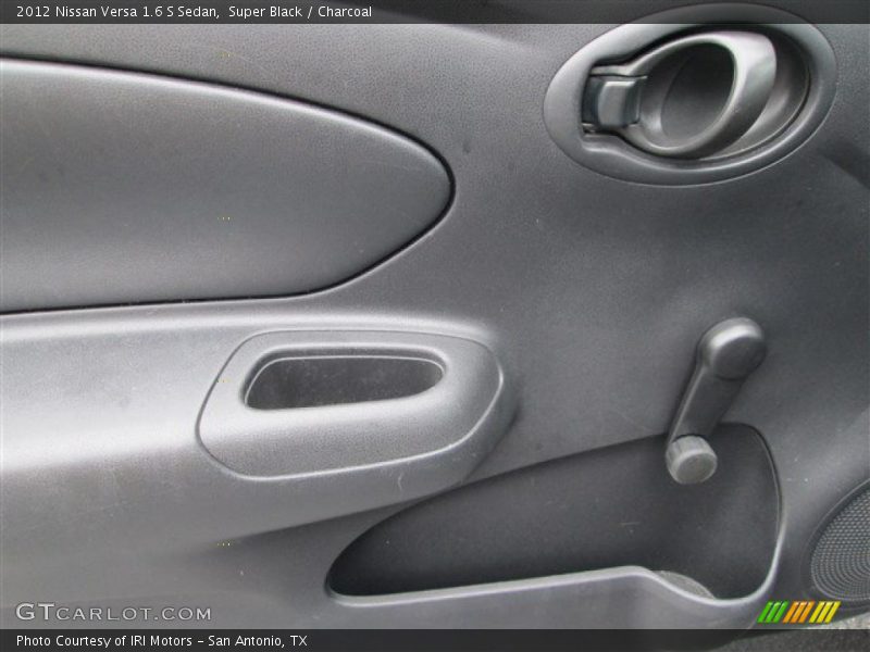 Super Black / Charcoal 2012 Nissan Versa 1.6 S Sedan