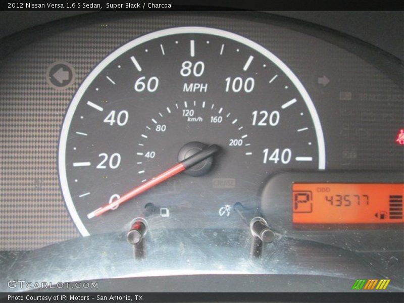 Super Black / Charcoal 2012 Nissan Versa 1.6 S Sedan