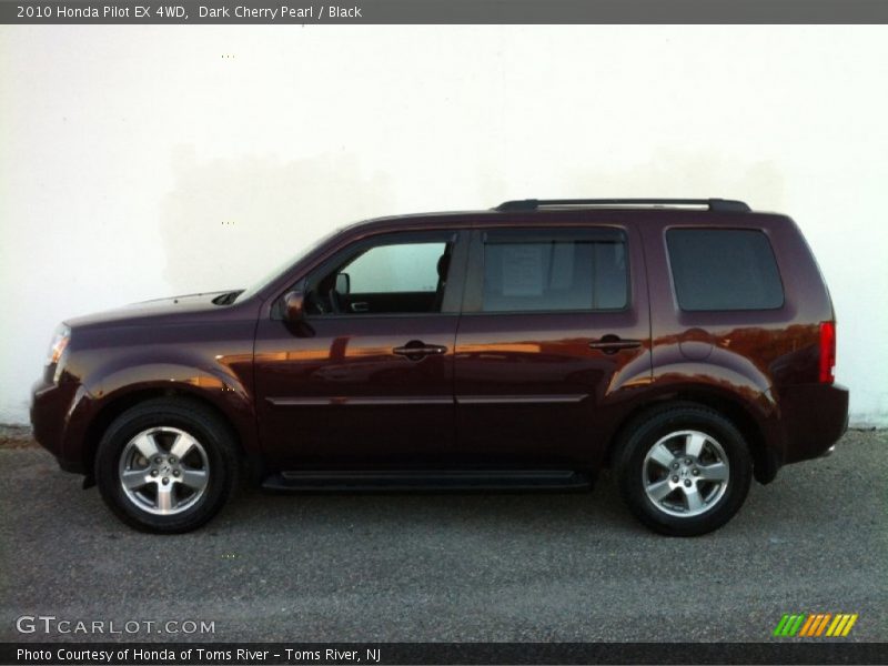 Dark Cherry Pearl / Black 2010 Honda Pilot EX 4WD