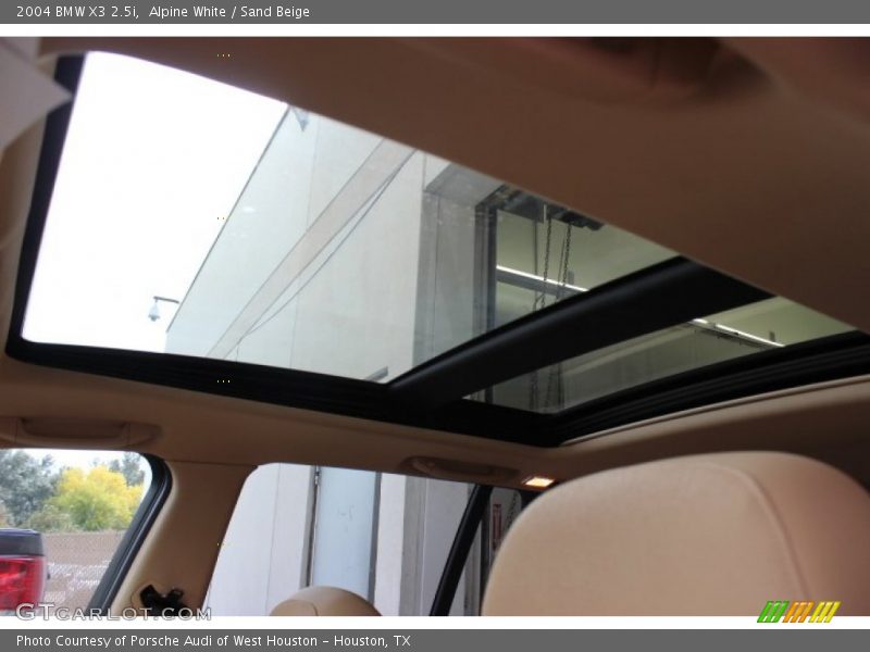 Alpine White / Sand Beige 2004 BMW X3 2.5i