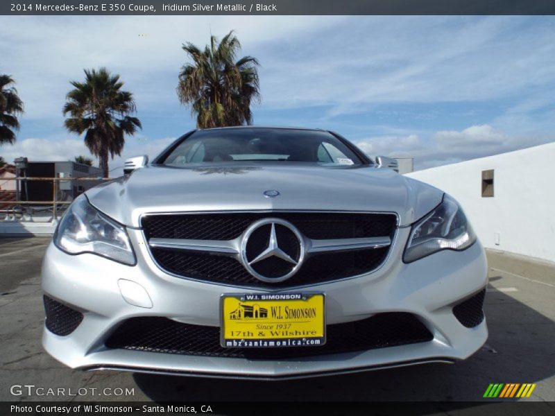 Iridium Silver Metallic / Black 2014 Mercedes-Benz E 350 Coupe