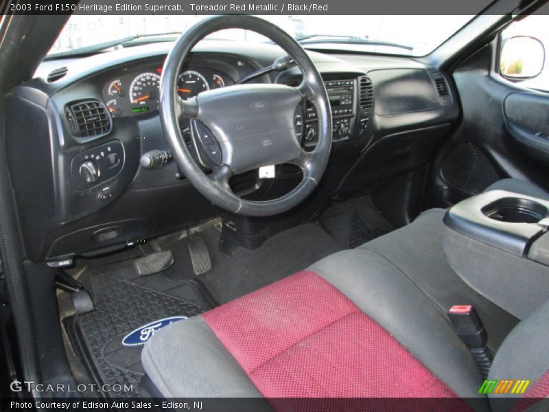 Toreador Red Metallic / Black/Red 2003 Ford F150 Heritage Edition Supercab