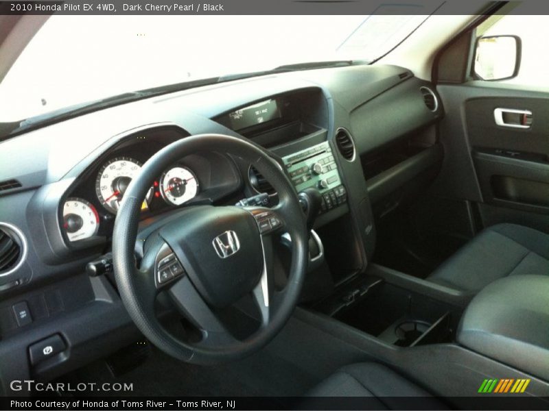 Dark Cherry Pearl / Black 2010 Honda Pilot EX 4WD