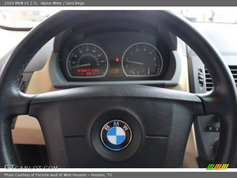 Alpine White / Sand Beige 2004 BMW X3 2.5i