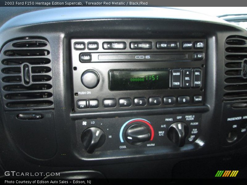 Toreador Red Metallic / Black/Red 2003 Ford F150 Heritage Edition Supercab