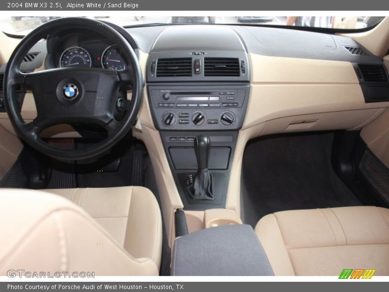 Alpine White / Sand Beige 2004 BMW X3 2.5i