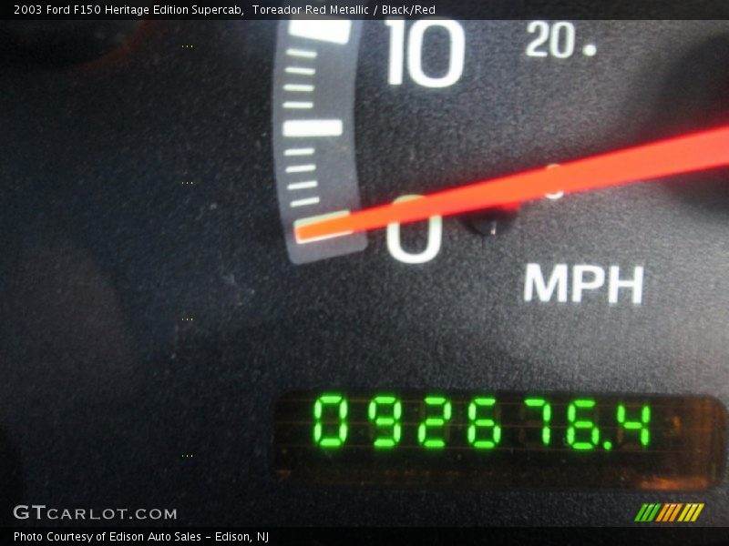Toreador Red Metallic / Black/Red 2003 Ford F150 Heritage Edition Supercab