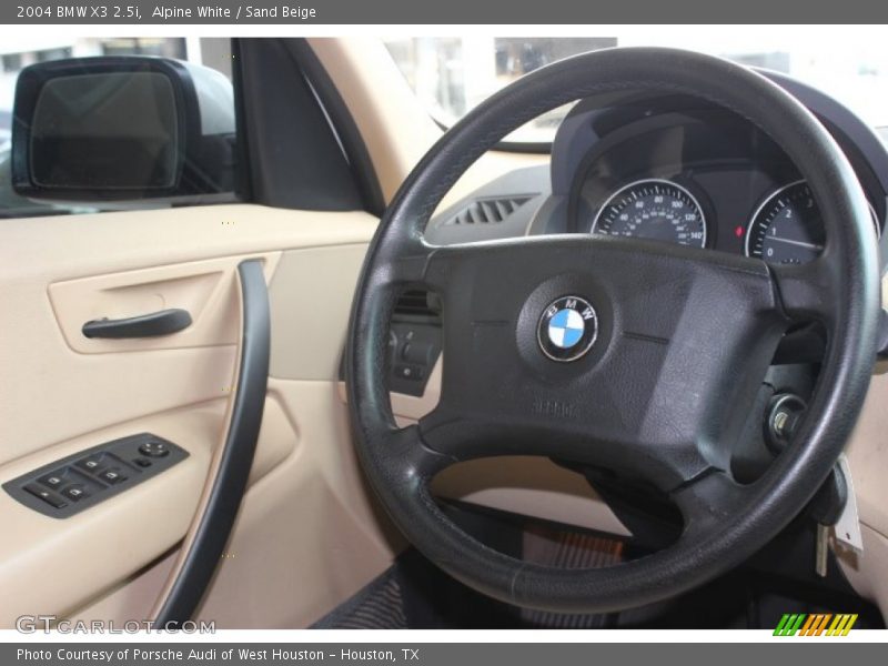Alpine White / Sand Beige 2004 BMW X3 2.5i