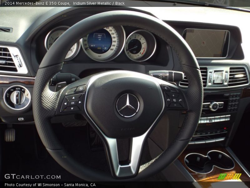 Iridium Silver Metallic / Black 2014 Mercedes-Benz E 350 Coupe