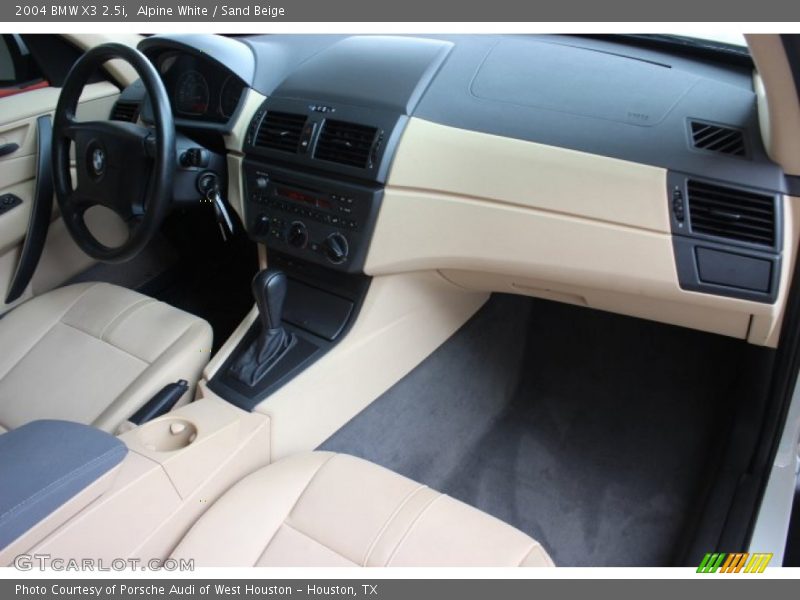 Alpine White / Sand Beige 2004 BMW X3 2.5i