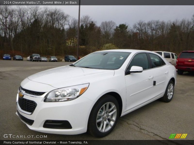 Summit White / Jet Black 2014 Chevrolet Malibu LT