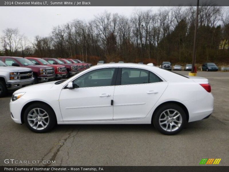 Summit White / Jet Black 2014 Chevrolet Malibu LT