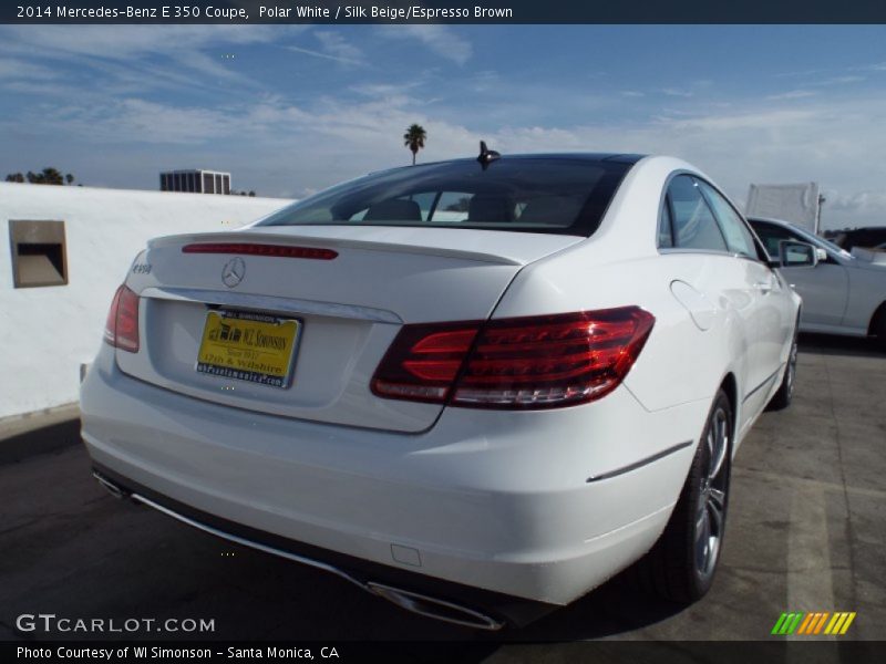 Polar White / Silk Beige/Espresso Brown 2014 Mercedes-Benz E 350 Coupe