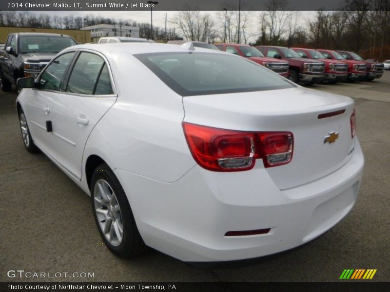 Summit White / Jet Black 2014 Chevrolet Malibu LT