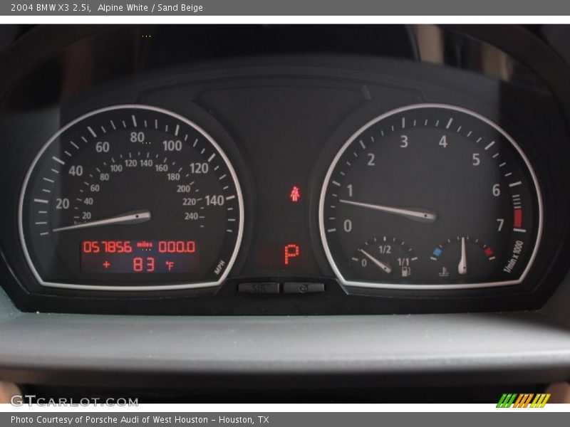 Alpine White / Sand Beige 2004 BMW X3 2.5i