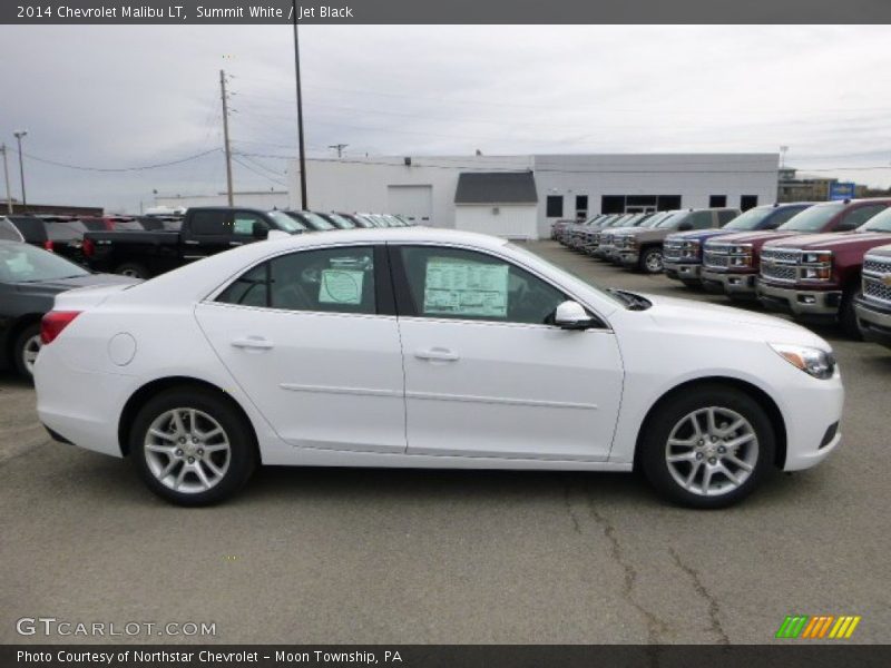 Summit White / Jet Black 2014 Chevrolet Malibu LT