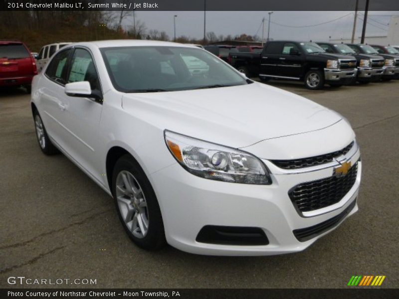 Summit White / Jet Black 2014 Chevrolet Malibu LT